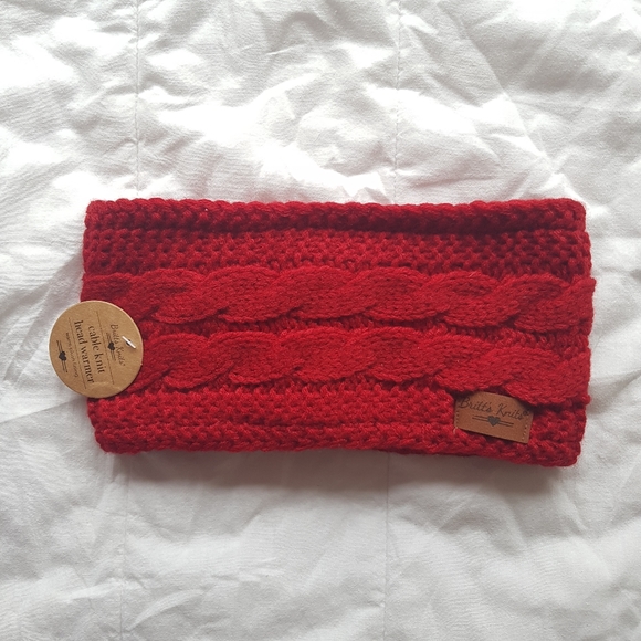 Britt's Knits Accessories - Britt's Knits Lined Knitted Headwarmer